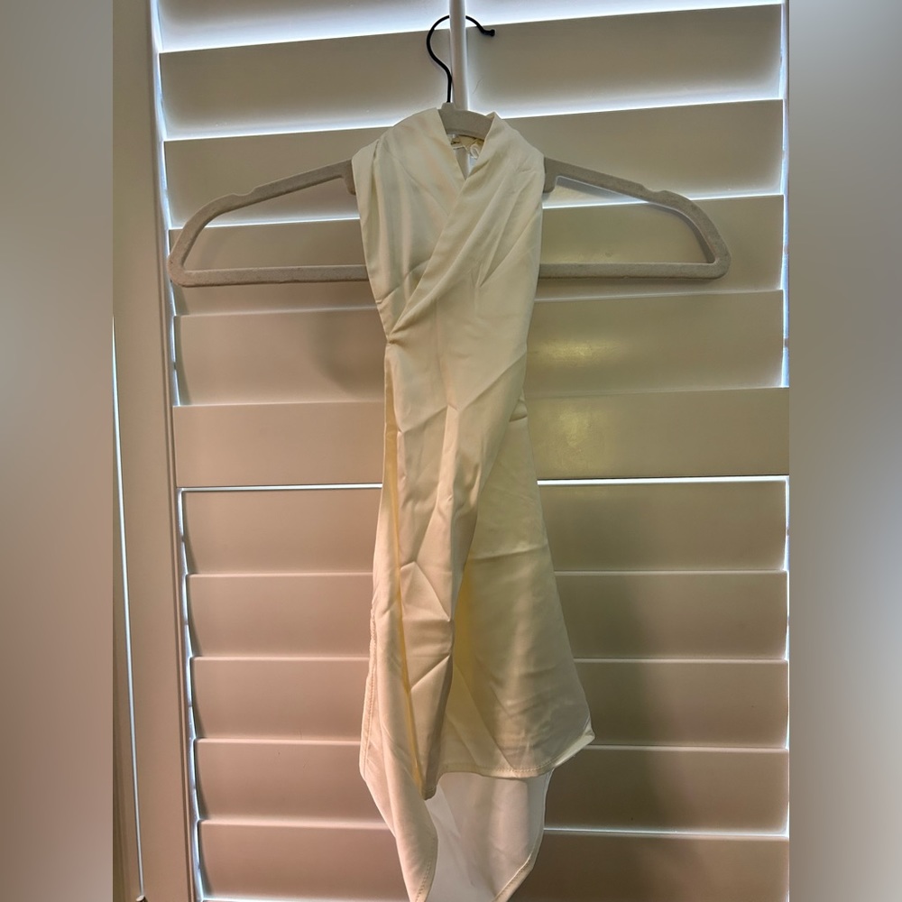 White silk top size S